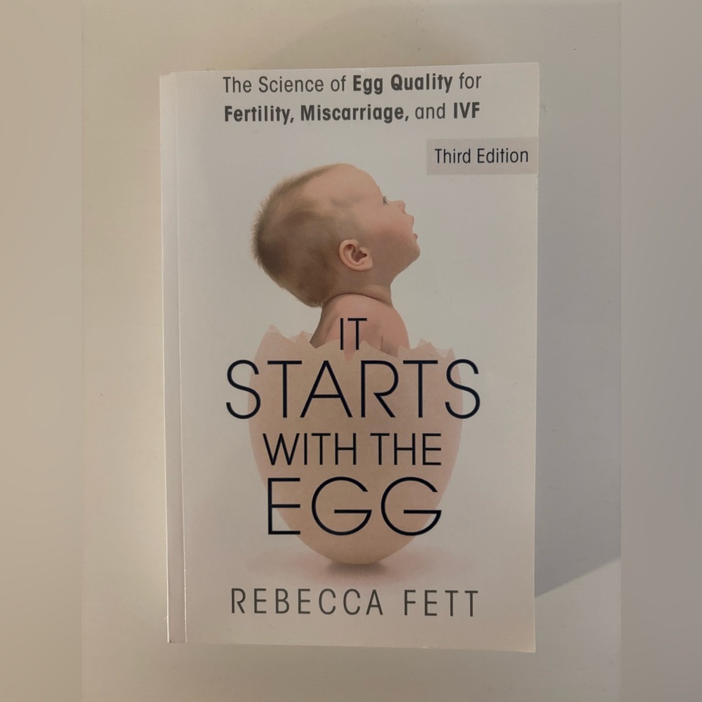 It Starts With The Egg by Rebecca Fett - White & Cream Cover